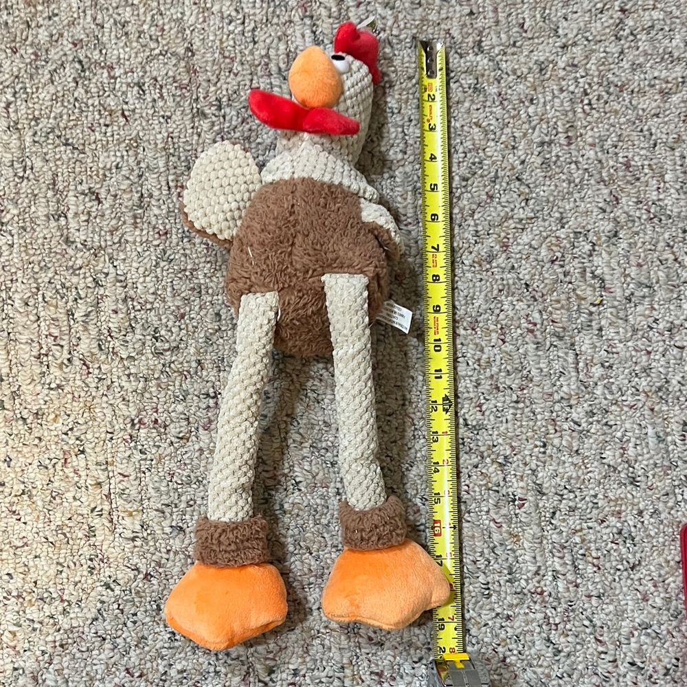 Plush GoDog Chicken Dog Toy
